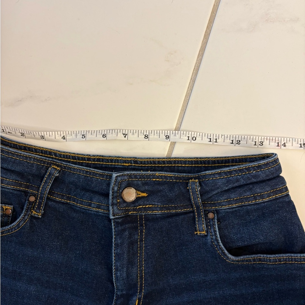Boden Wide Leg Denim Jeans - Dark Blue - Picture 4 of 6